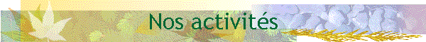 Nos activits